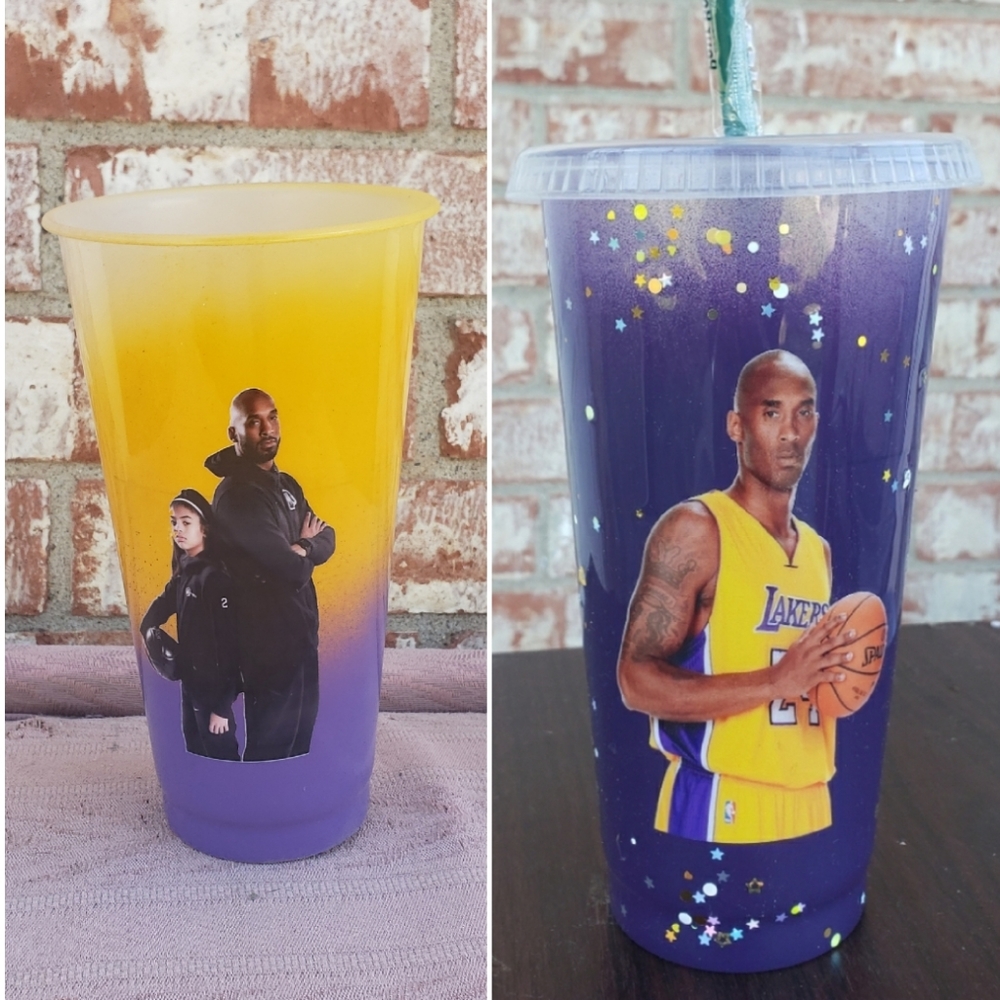 X1 Starbucks Venti Cold Cup Custom Kobe Bryant